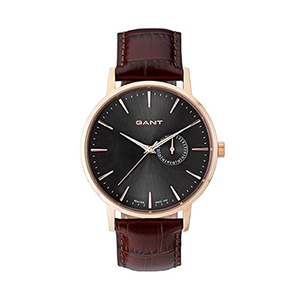 Gant W108411 Black Dial Stainless Steel Leather Strap Gents Watch