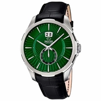 Jaguar J682/2 Swiss Made Green Dial Leather St..