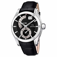 Jaguar J678/B Swiss Made Black Leather Watch F..