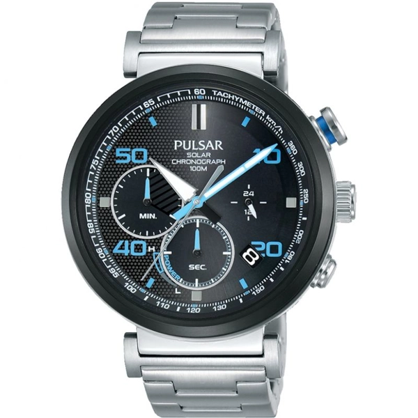 Pulsar PZ5065X1 Black Dial Stainless Steel Strap Gents Watch