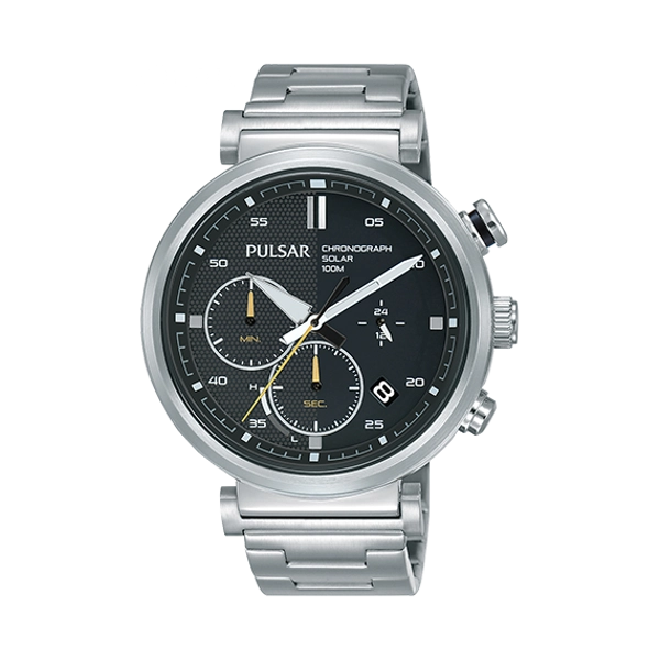 Pulsar PZ5069X1 Black Dial Stainless Steel Strap Gents Watch