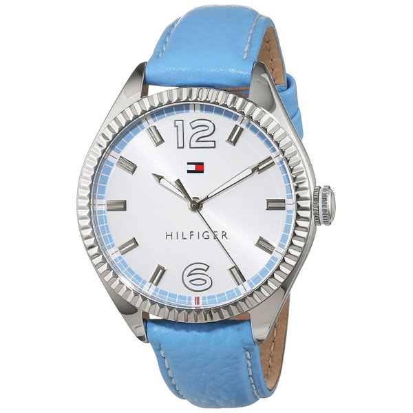 Tommy Hilfiger 1781518 White Dial Leather Strap Ladies Watch