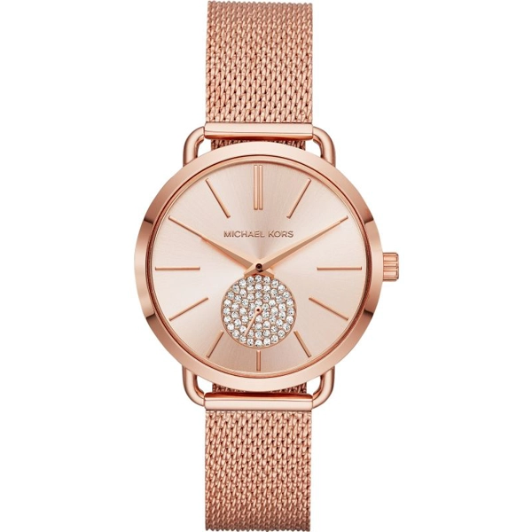 Michael Kors MK3845 Rose Gold Dial Stainless Steel Strap Ladies Watch