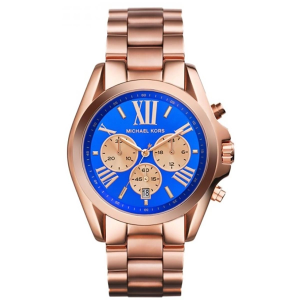Michael kors blue strap watch best sale