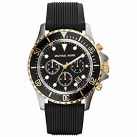 Michael Kors MK8366 Black Dial Silicone Strap ..