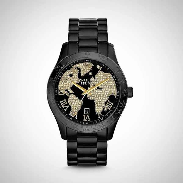 Michael Kors MK6091 Black Dial Stainless Steel Strap Ladies Watch