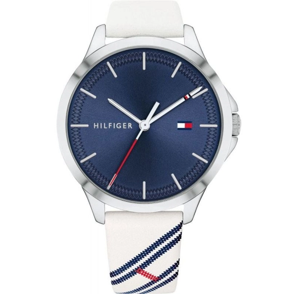 Tommy Hilfiger 1782089 Blue Dial Leather Strap Ladies Watch