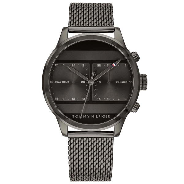 Tommy Hilfiger 1791597 Black Stainless Steel Strap Mens Watch