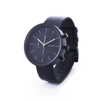 Hygge MSL3216BCWH Black Dial Leather Strap Wat..