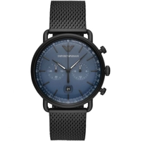 Emporio Armani AR11201 Blue Dial Leather Strap..