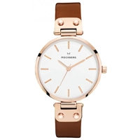 Mockberg MO109 Ladies Brown Leather White Dial..