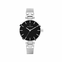 Mockberg MO404 Stainless Steel Black Dial Ladi..