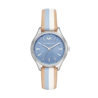 Michael Kors MK2807 Blue Dial Leather Strap La..
