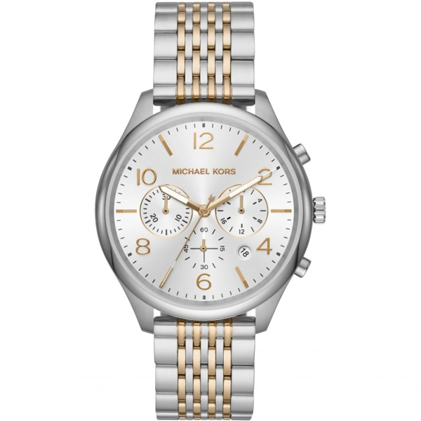 Michael Kors MK8660 White Dial Stainless Steel Strap Watch For Men