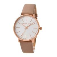 Michael Kors MK2748 White Dial Leather Strap L..