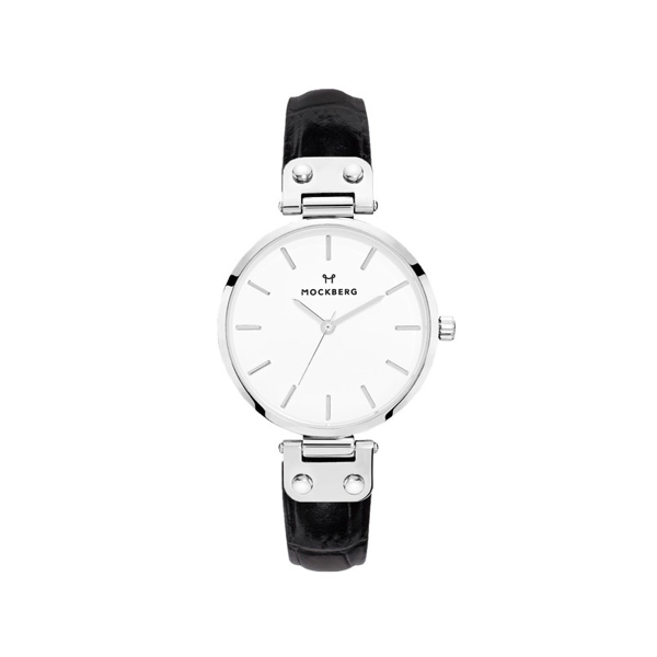 Mock Bergh MO121 White Dial Leather Strap Ladies Watch