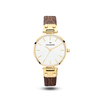 Mock Bergh MO125 White Dial Leather Strap Ladi..