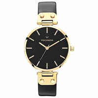 Mock Bergh MO113 Black Dial Leather Strap Ladi..