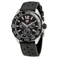 TAG Heuer CAZ1011.FT8024 Black Dial Rubber Str..