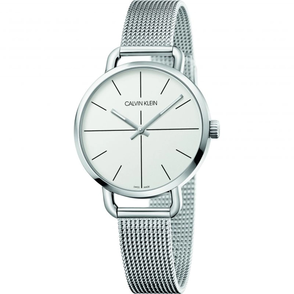 Calvin Klein K7B23126 White Dial Stainless Steel Strap Ladies Watch