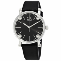 Calvin Klein K3B231C1 Black Dial Leather Strap..