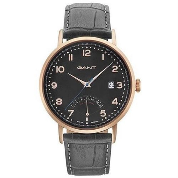 Gant GT022007 Black Dial Leather Strap Gents Watch