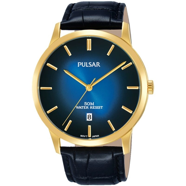 Pulsar PS9532X1 Black Dial Leather Strap Gents Watch