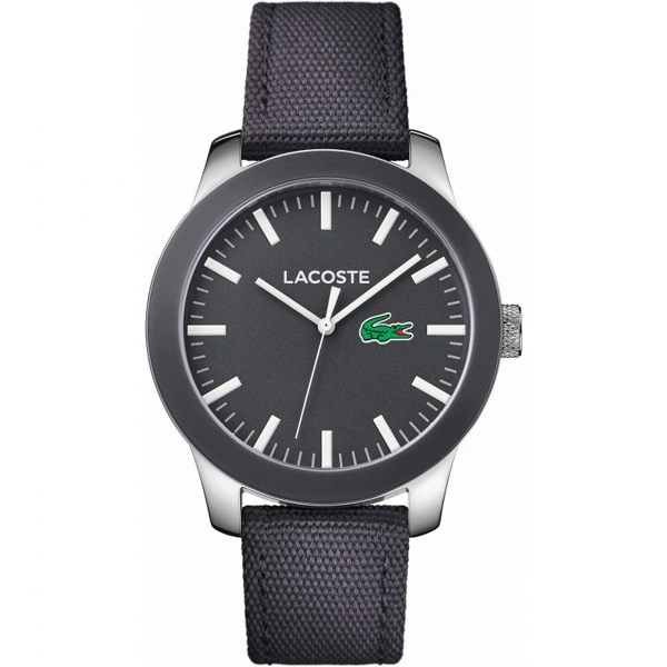 Lacoste 2010919 Black Dial Fabric Strap Gents Watch