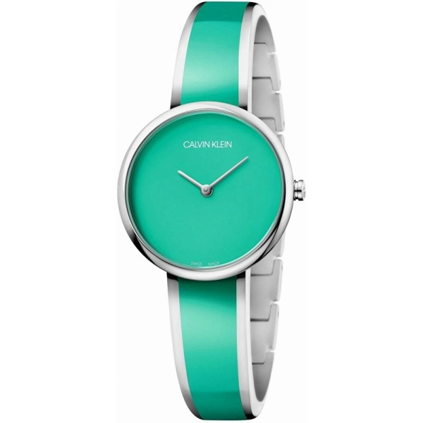 Calvin Klein K4E2N11L Women Green Stainless Steel Strap Watch