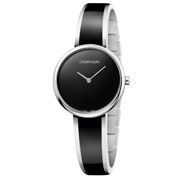 Calvin Klein K4E2N111 Black Dial Stainless Steel Strap Ladies Watch
