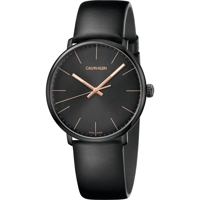 Calvin Klein K8M214CB Black Leather Strap Watc..