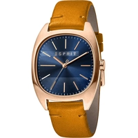 Esprit ES1G038L0055 Yellow Gold Leather Strap ..