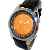 Heinrichssohn HS1003O Orange Dial Leather Stra..