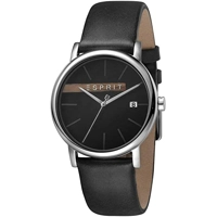 Esprit ES1G047L0035 Black Leather Strap Mens W..