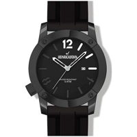 Heinrichssohn HS1014B Black Dial Silicone Stra..