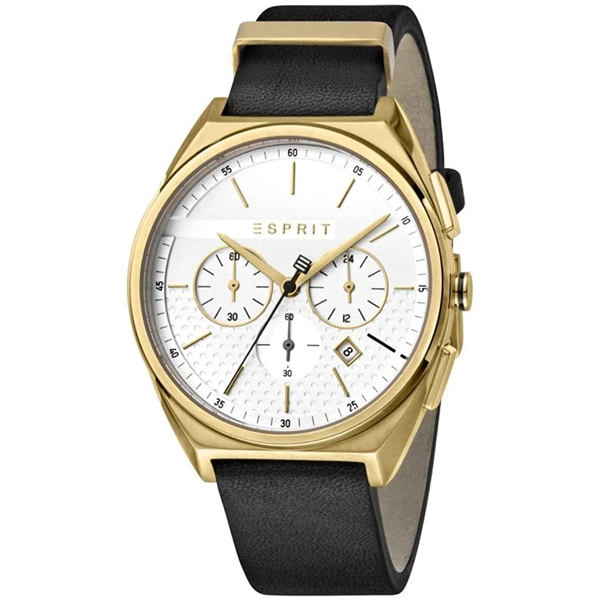 Esprit ES1G062L0025 Black Leather Strap Watch for Men