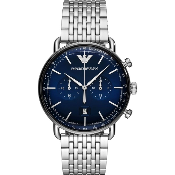Armani AR11238 Blue Dial Stainless Steel Strap Gents Watch