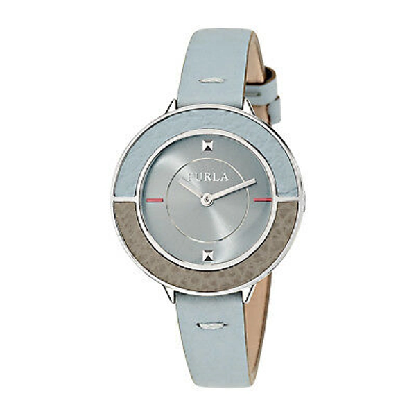 Furla R4251109505 Blue Dial Leather Strap Ladies Watch