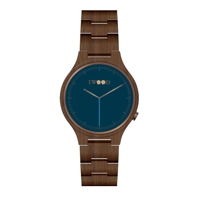 Iwood IW18441002 Brown Wood Strap Mens Watch