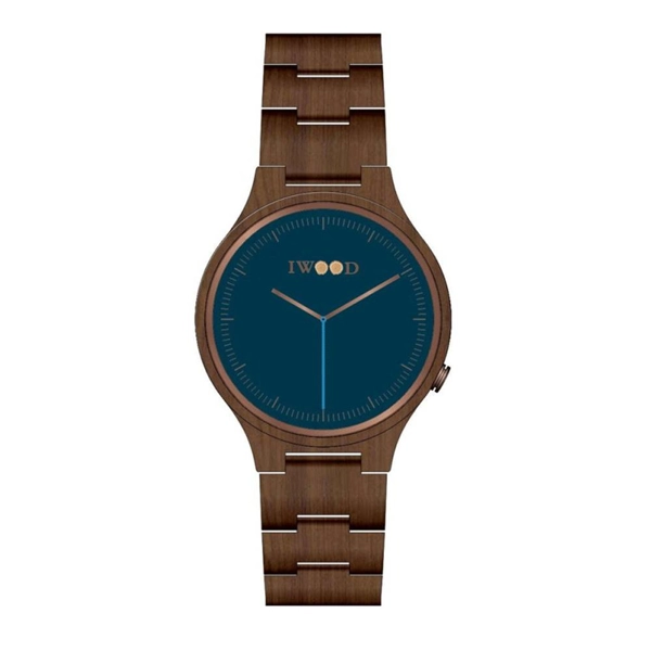 Iwood IW18441002 Brown Wood Strap Mens Watch