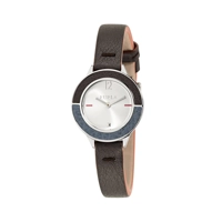Furla R4251109520 White Dial Leather Strap Lad..