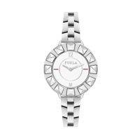 Furla R4253109503 White Dial Stainless Steel L..