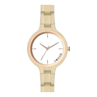 Iwood IW18442001 beige Wood Strap Ladies Watch