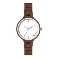 Iwood IW18442003 Wood Brown Strap Watch for La..