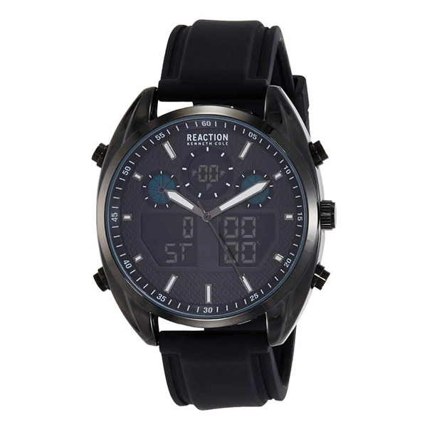 Kenneth Cole RK50550006 Mens Black Leather Black Case Watch