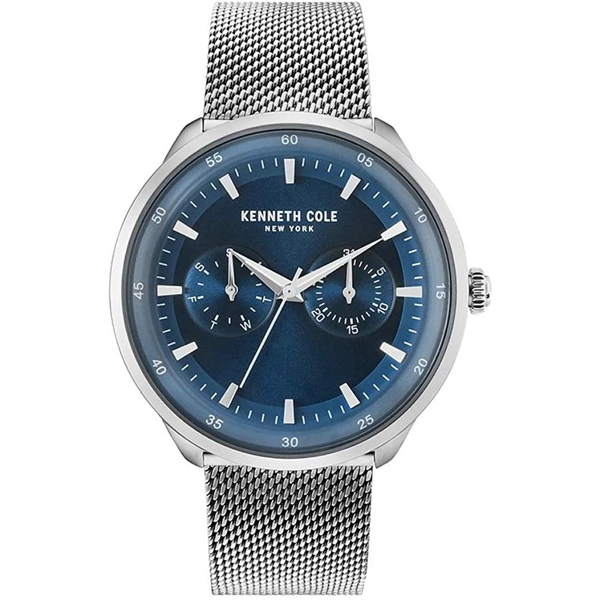 Kenneth Cole KC50577003 Blue Dial Stainless Steel Strap Mens Watch