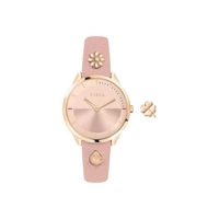 Furla R4251112515 Pink Dial Leather Strap Ladi..