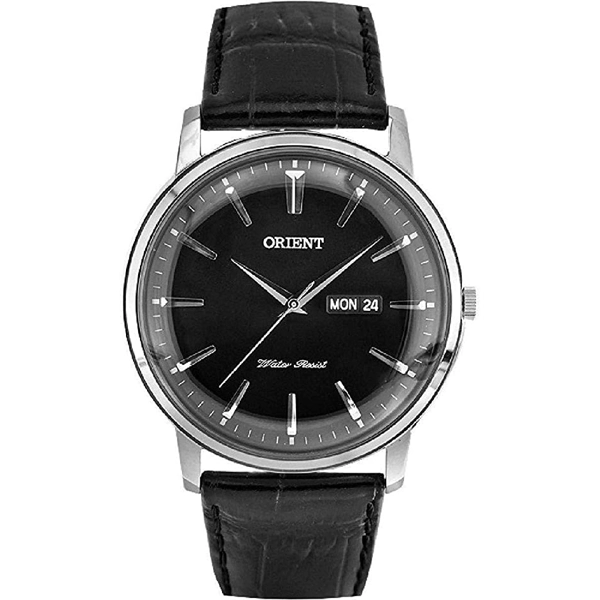 Orient FUG1R002B6 Black Leather Strap Watch for Men