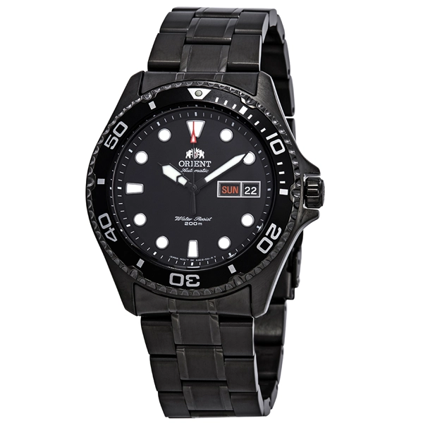 Orient FAA02003B9 Black Stainless Steel Strap Watch for Men