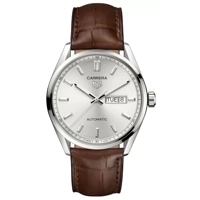 TAG Heuer WBN2011.FC6484 Silver Leather  Watch..